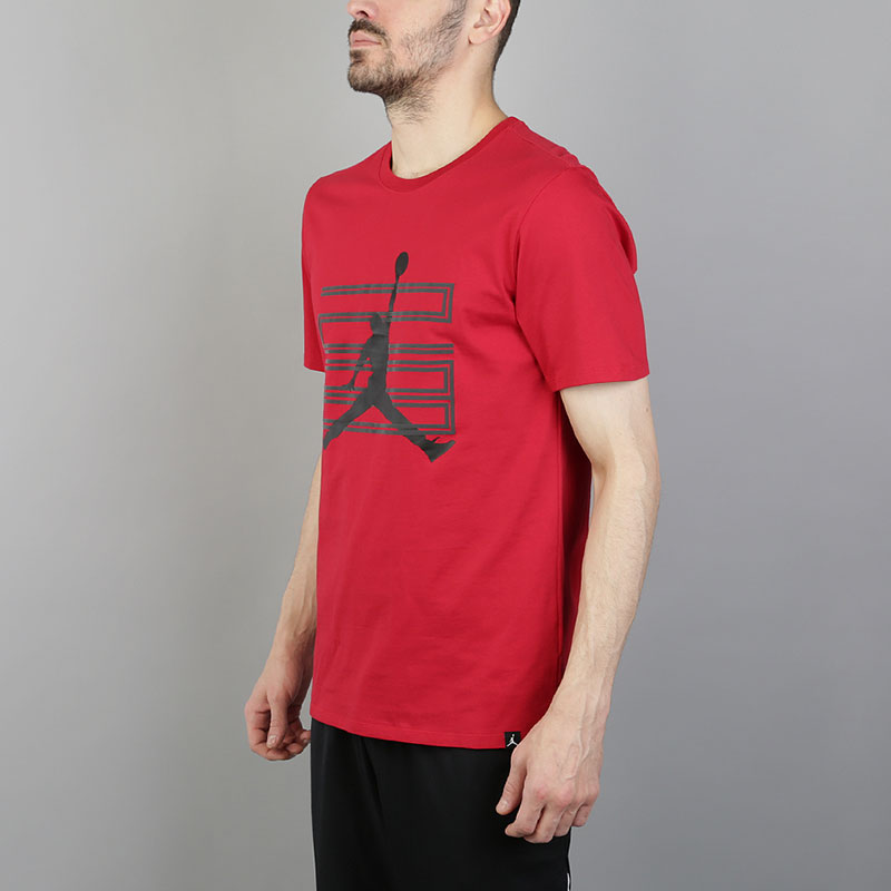 мужская красная футболка Jordan Sportswear AJ 11 944220-687 - цена, описание, фото 3